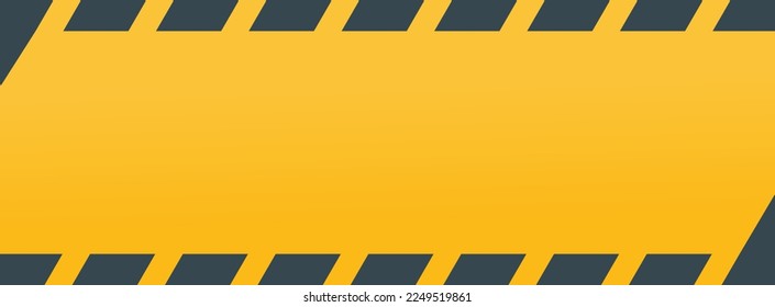 Site Under Construction Warning or Safety Work Banner Background