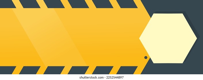 Site Under Construction Warning or Safety Work Banner Background