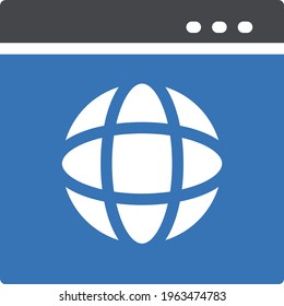 site vector glyph colour icon