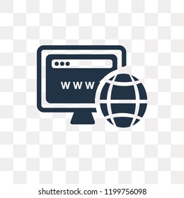 Site vector icon isolated on transparent background, Site transparency concept can be used web and mobile