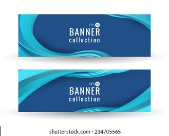 Fondo de líneas de curva suavizada abstracta de onda de sitio para banner publicitario