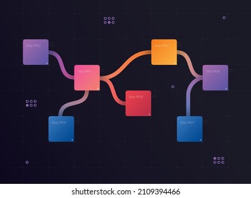 Sitemap. The Branched Map Allows Informing Search Engines About Current Website Structure. Sitemap Navigation For The User. Infographic Design, Structure Diagram, Presentation Template. Vector Clipart