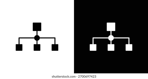 Conceito de design de ícone de mapa de site. ícones planos de vetor