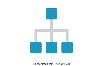 Sitemap icon. Element of programming collection for mobile concept and web apps icon.  Sitemap icon for website design and mobile, app development