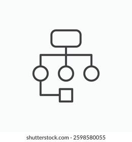 Sitemap icon isolated on white background