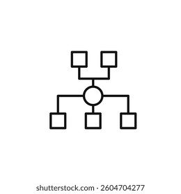 Sitemap icon isolated. simple vector icon on white background