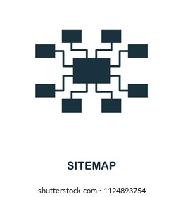 Sitemap icon. Line style icon design. UI. Illustration of sitemap icon. Pictogram isolated on white. Ready to use in web design, apps, software, print
