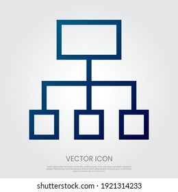 Sitemap icon vector. Eps10 vector illustration.