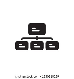 sitemap icon vector glyph style