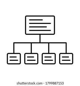 
Sitemap  Line Style vector icon which can easily modify or edit
