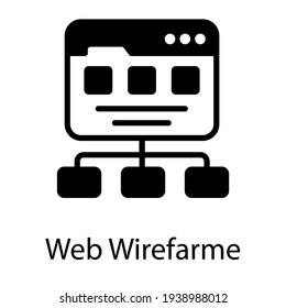 Sitemap auf Webseitenwebrahmen 