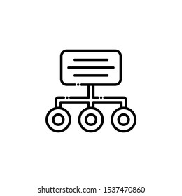 Sitemap outline icon. SEO & WEB Illustration style.