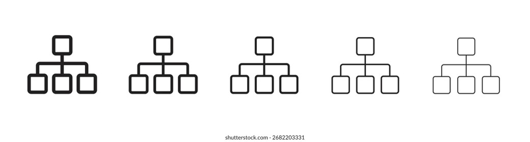 Sitemap Ilustración vectorial de icono inverso aislado
