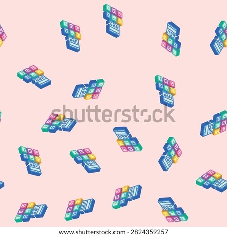 sitemap seo isometric seamless pattern. sitemap seo sign illustration