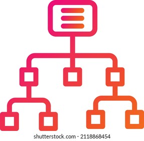 Sitemap Vector Icon Design Illustration