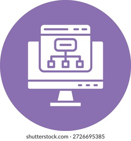 Sitemap Vector Icon Design Illustration