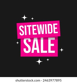 Sitewide sale product item company business icon label design vector