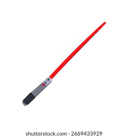 sith luz sabre cartoon. força lâmina, cristal de punho, arma de plasma sith luz sabre sinal. isolado símbolo ilustração vetor