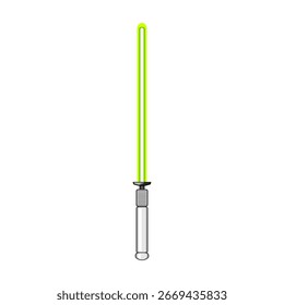 sith luz sabre cartoon. força lâmina, cristal de punho, arma de plasma sith luz sabre sinal. isolado símbolo ilustração vetor