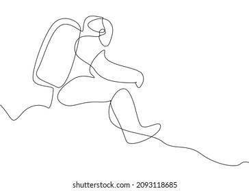 sitting astronaut drawing concept design
