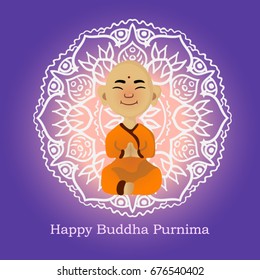 sitting buddha monk purnima