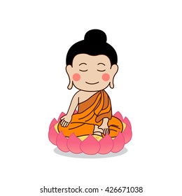 Sitting Buddha with the right hand pointing to the ground.