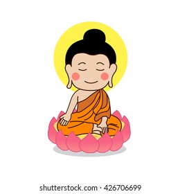 Sitting Buddha with the right hand pointing to the ground.