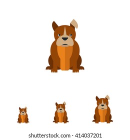 Sitting bulldog icon