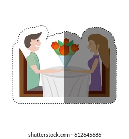 sitting dating romantic lovely shadow