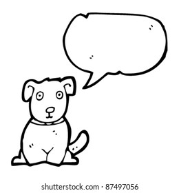 sitting dog cartoon