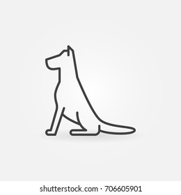 Featured image of post Outline Dog Sitting Silhouette Shepherd silhouette icon monochrome sitting dog vector