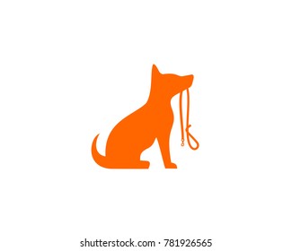 Sitting dog  silhouette