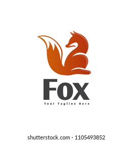 Sitting fox logo