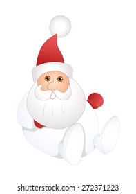 Sitting Funny Santa