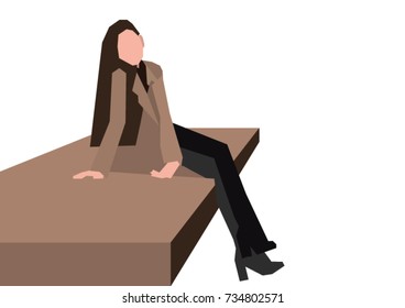 Sitting girl