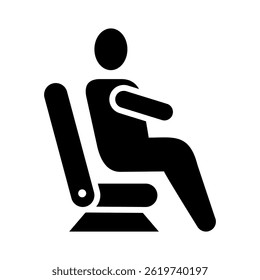 Elemento De Ícone Sentado Para Design