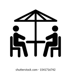 Sitting icon people icon illustration flat trendy