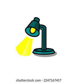 sitting lamp vector design on white background