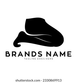 Logotipo vectorial de ilustración de pata sentada