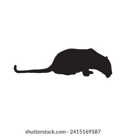 sitting Leopard silhouette isolated , tiger, Cheetah, Black Panther, Jaguar, (Big Cat Family) Silhouette for Logo or Graphic Design Element. Vector Illustration