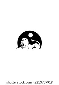 Logo-Design-Vektorgrafik des Salons