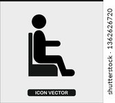 Sitting man. Icon of Passenger