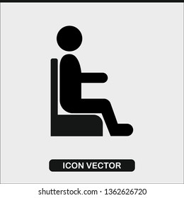 Sitting man. Icon of Passenger
