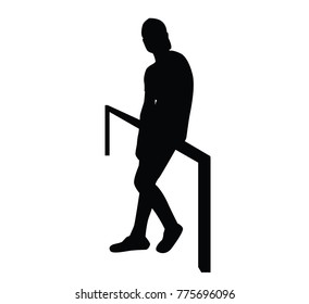 sitting man silhouette