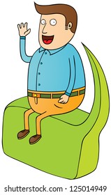 sitting on big bubble speech