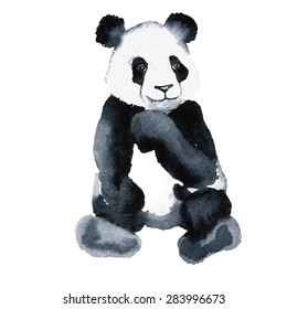 Sitting panda.