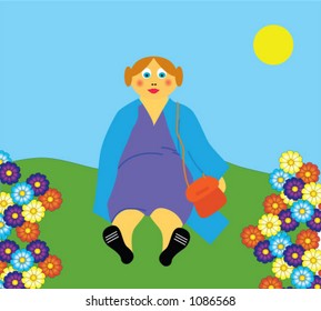 Sitting in the park