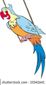 sitting parrot