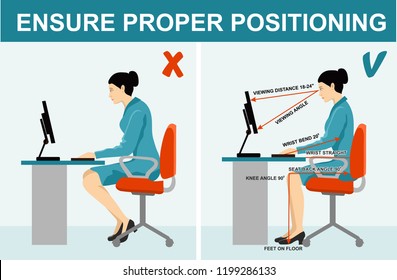 Royalty Free Good Posture On Desk Stock Images Photos Vectors