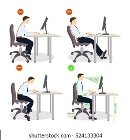 Imagenes Fotos De Stock Y Vectores Sobre Correct Sitting Posture